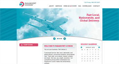 Desktop Screenshot of paramountcourier.com