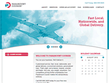 Tablet Screenshot of paramountcourier.com